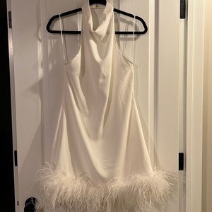 Amanda Uprichard white dress/bridal/bachelorette party/size large/worn 1x